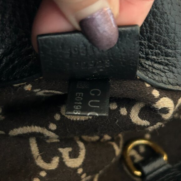 Gucci Black & Beige Wool Guccissima GG Tote with Strap and dust bag - Picture 13 of 15